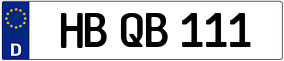 Trailer License Plate